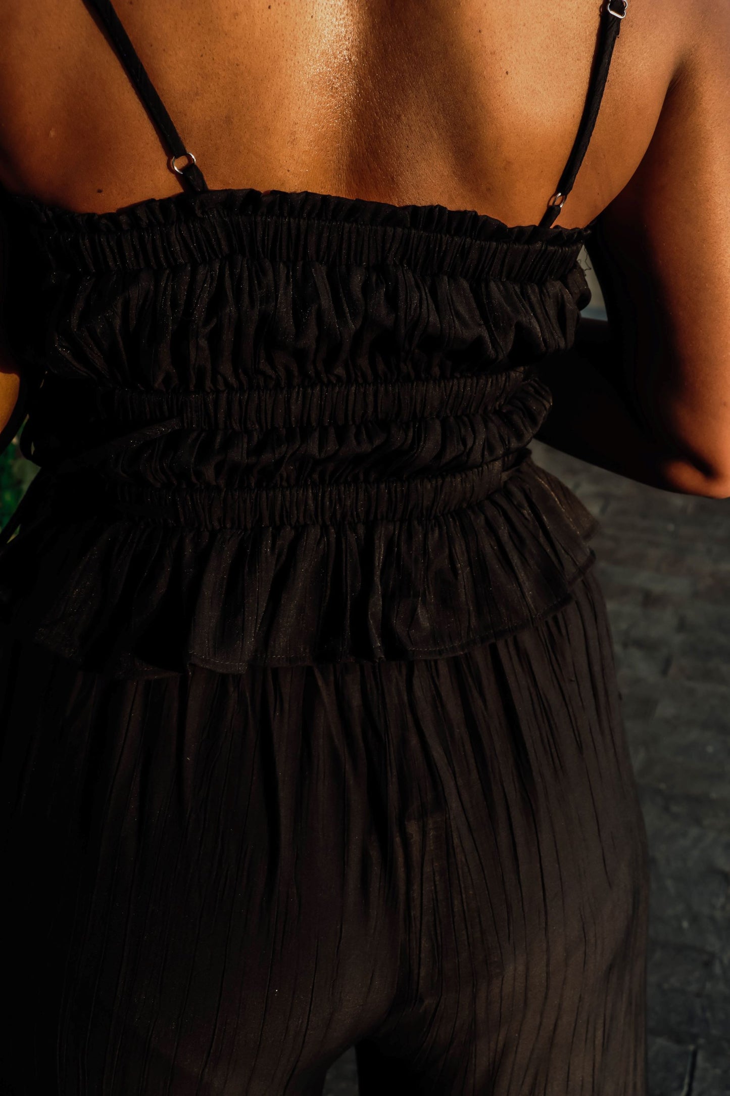 Breezy Flowy Top- Black