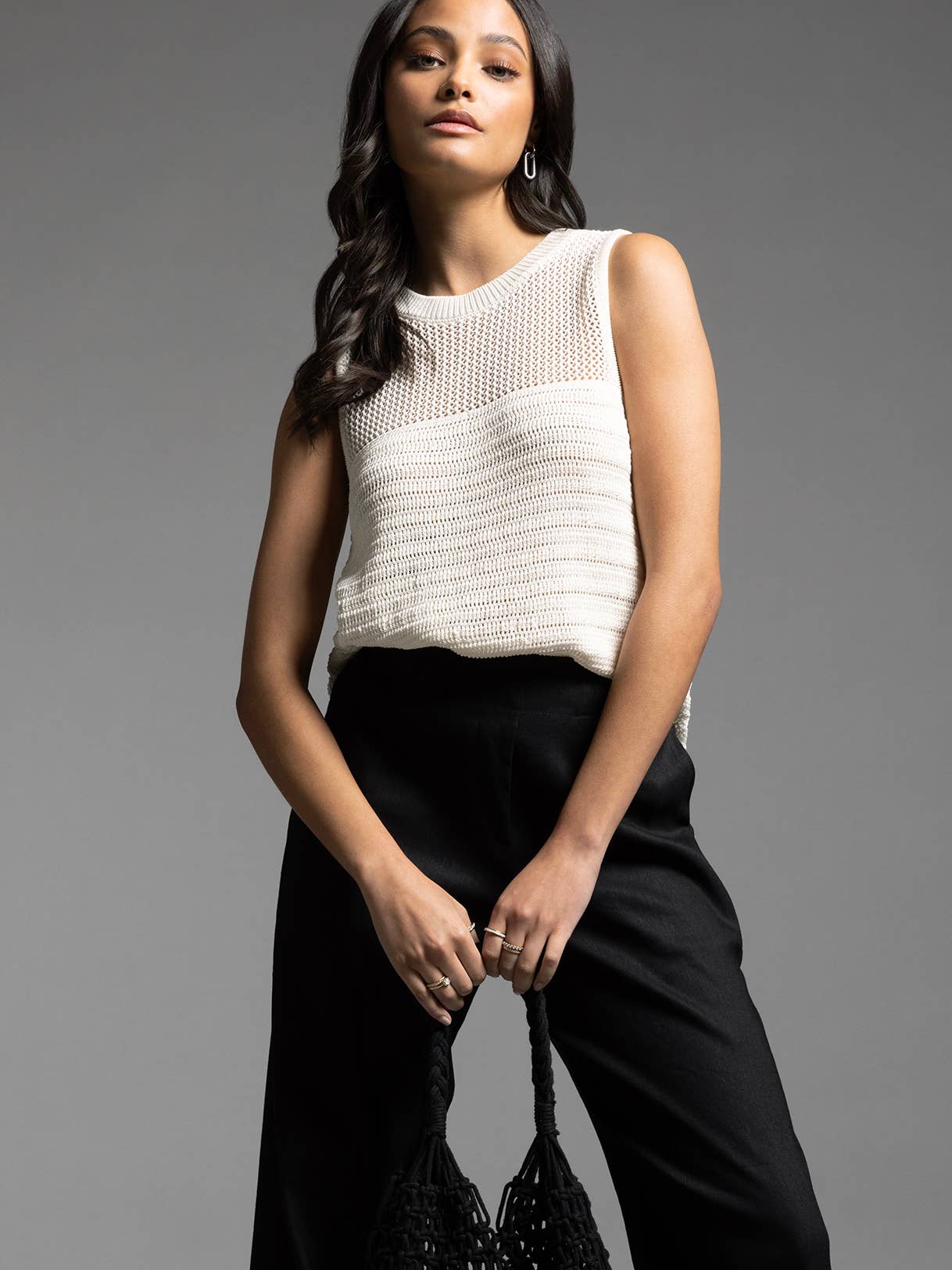 Ashley Knit Top- Ivory