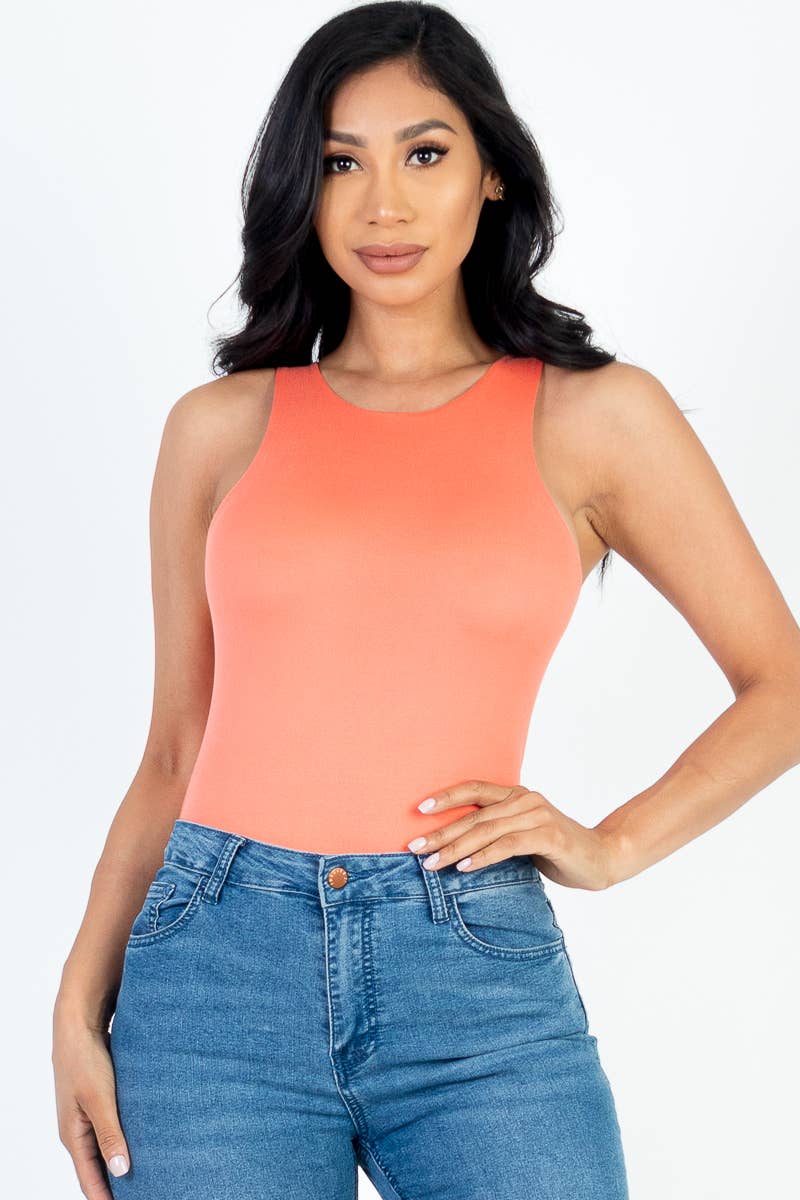 The Zoey Bodysuit- Flamingo