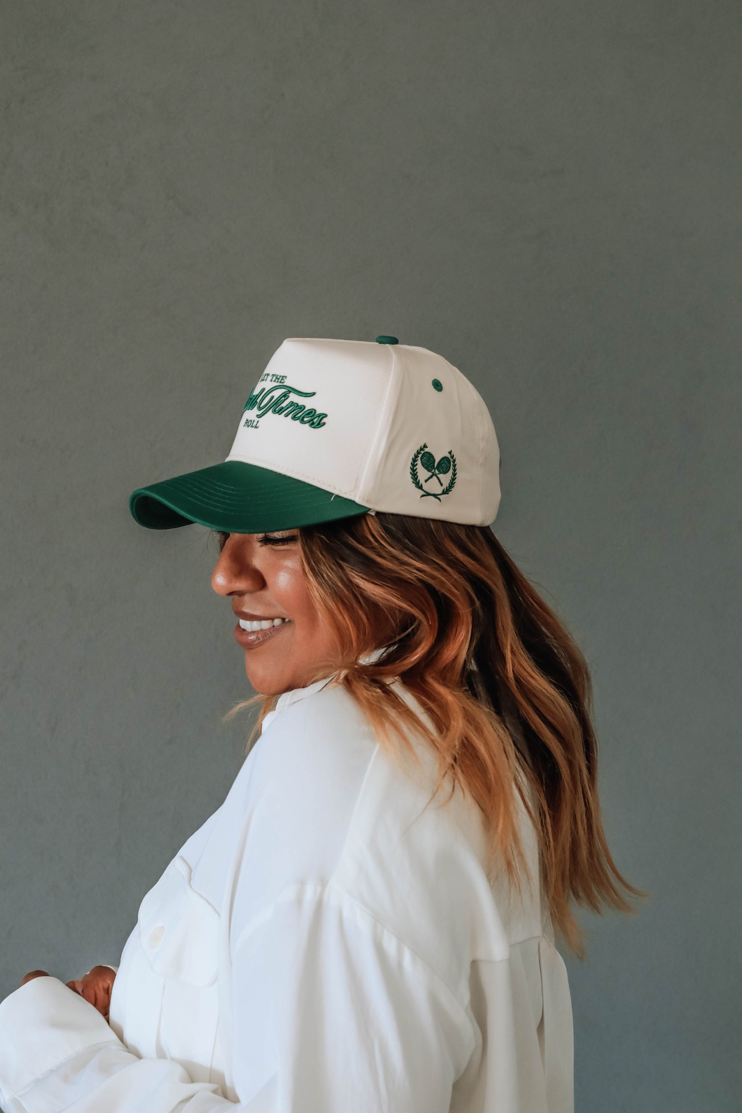Let the Good Times Roll - Green Vintage Trucker Hat