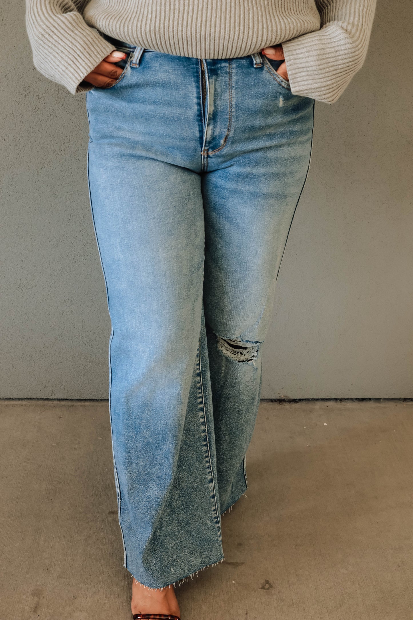 Judy Blue Medium Wash Wide Leg