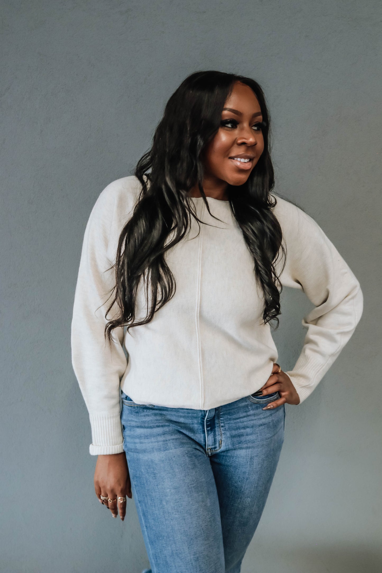 The Luxe Knit Top - Cream