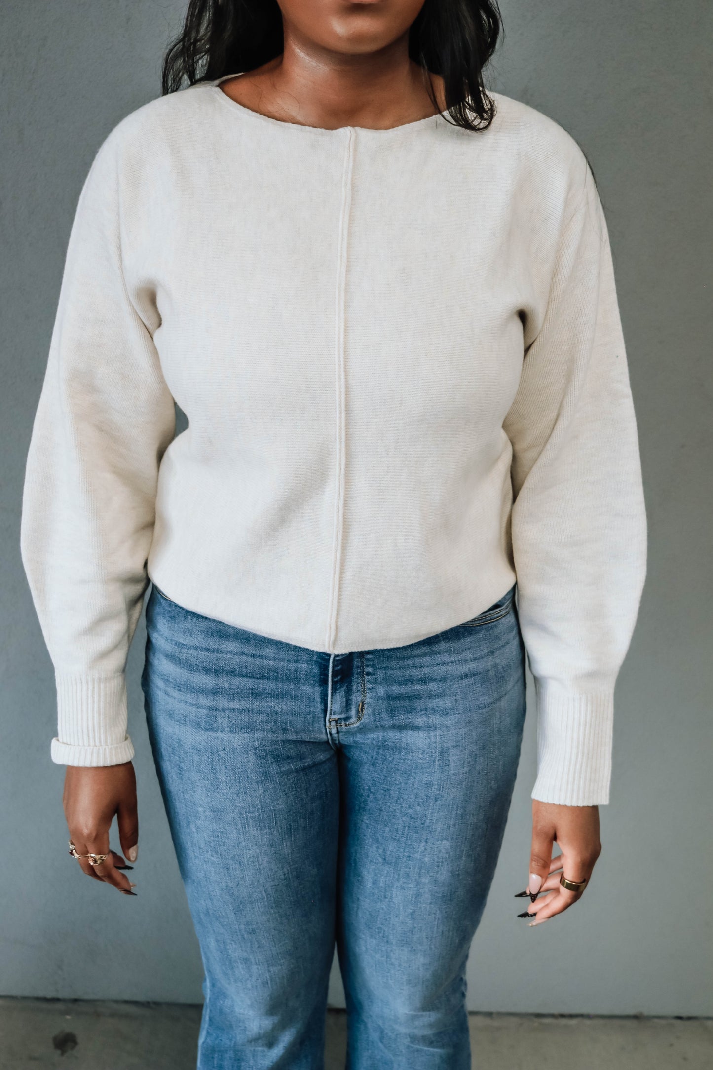 The Luxe Knit Top - Cream