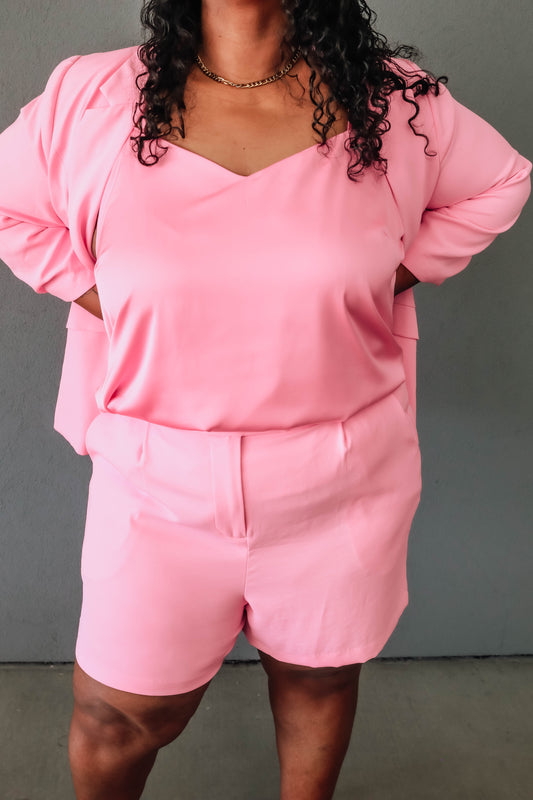 The Nova Cami Curvy- Ballerina Pink