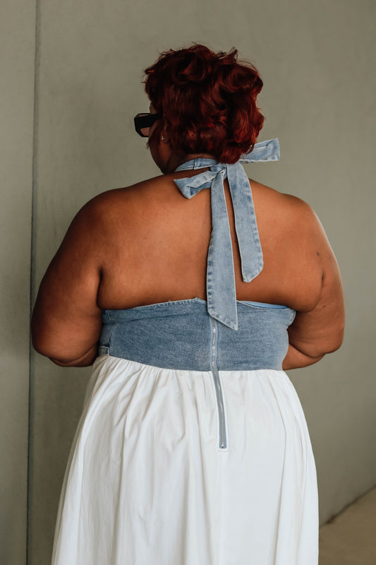 Stormy Midi Dress Curvy