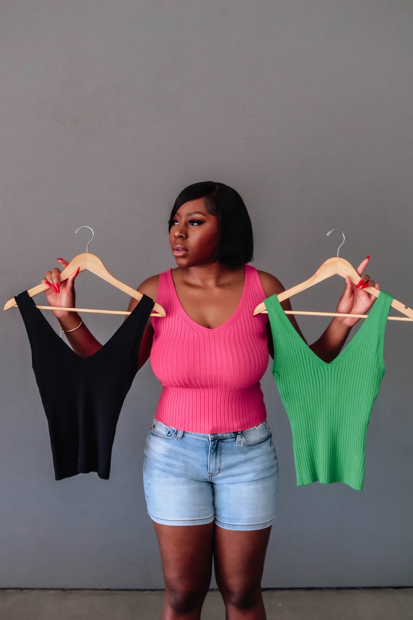 The Bryn Knit Top- Black