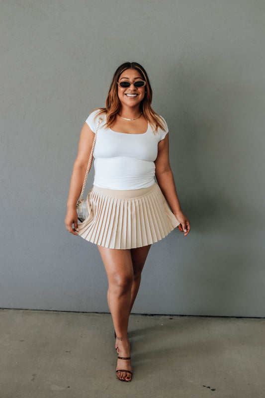 Cassie Serve Skort - Beige
