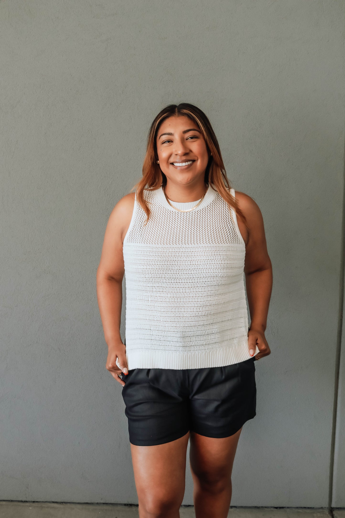 Ashley Knit Top- Ivory