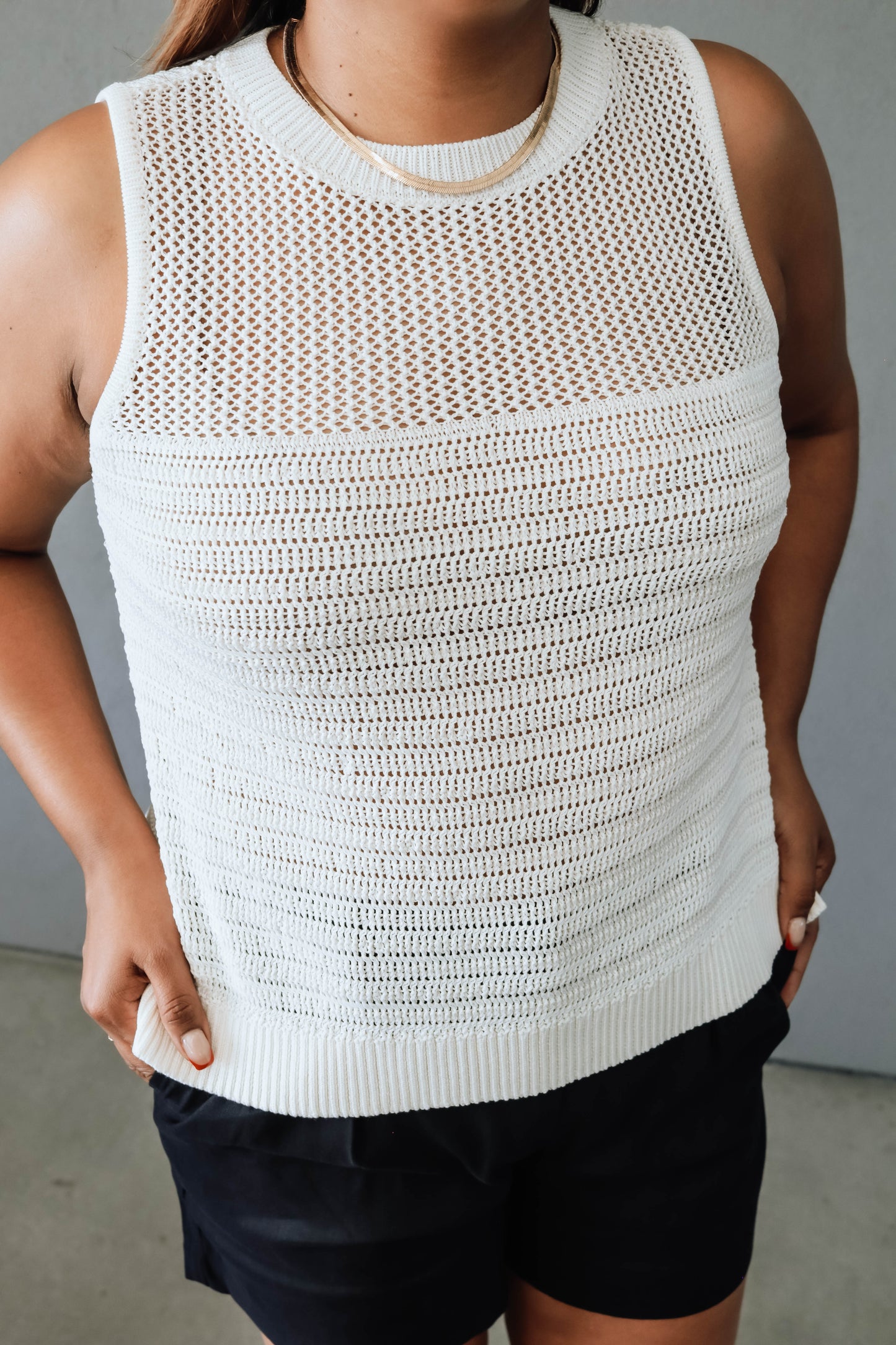 Ashley Knit Top- Ivory