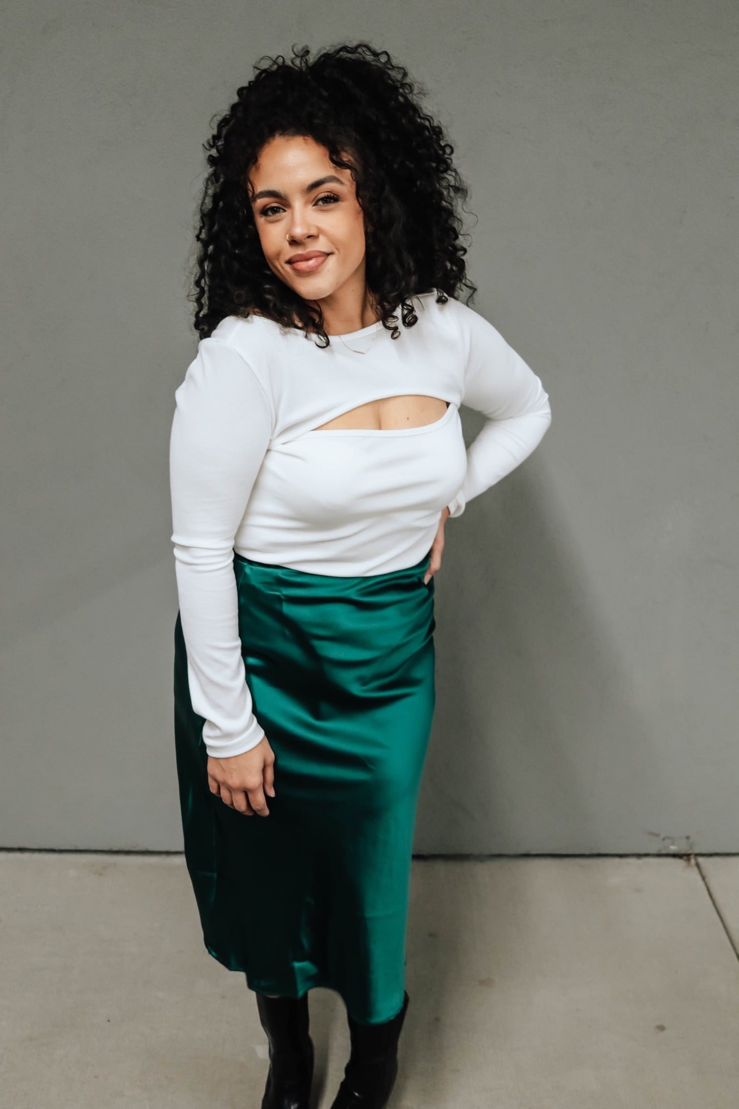 The Reversible Glow Bodysuit- White