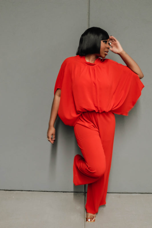 Ari Jumpsuit - Red
