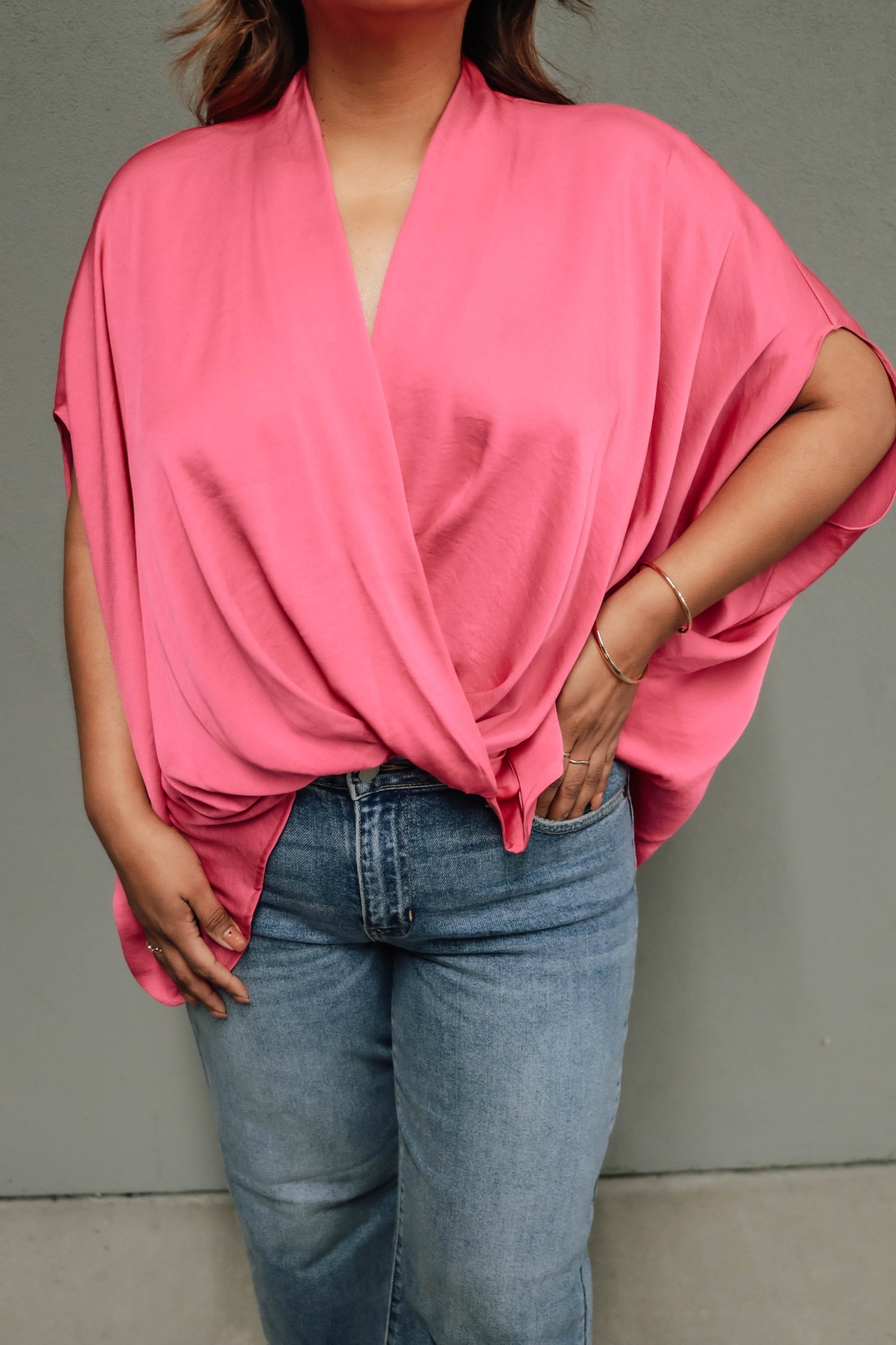 Lacey Blouse - Fuchsia