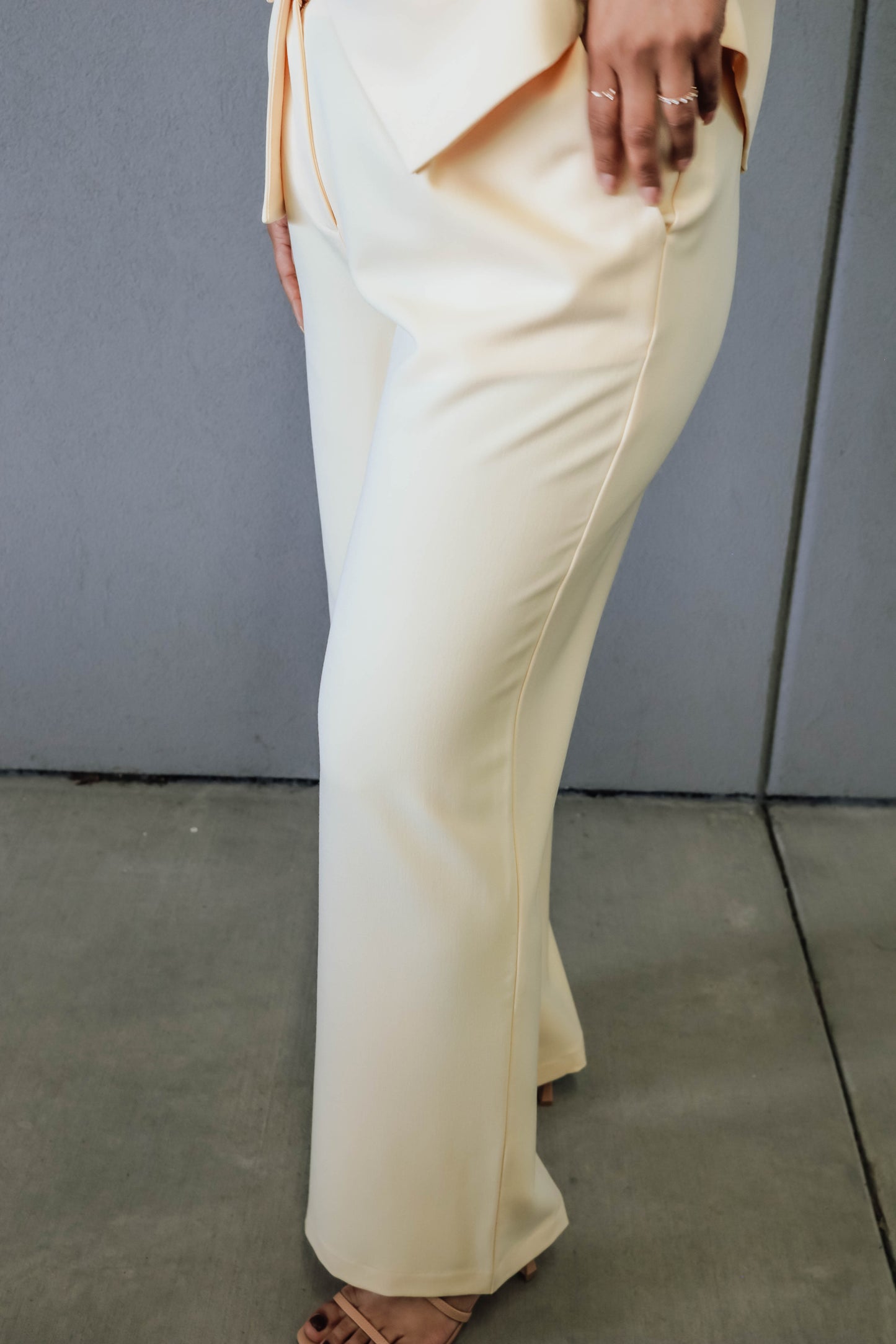 Harper Straight Leg Pants- Yellow