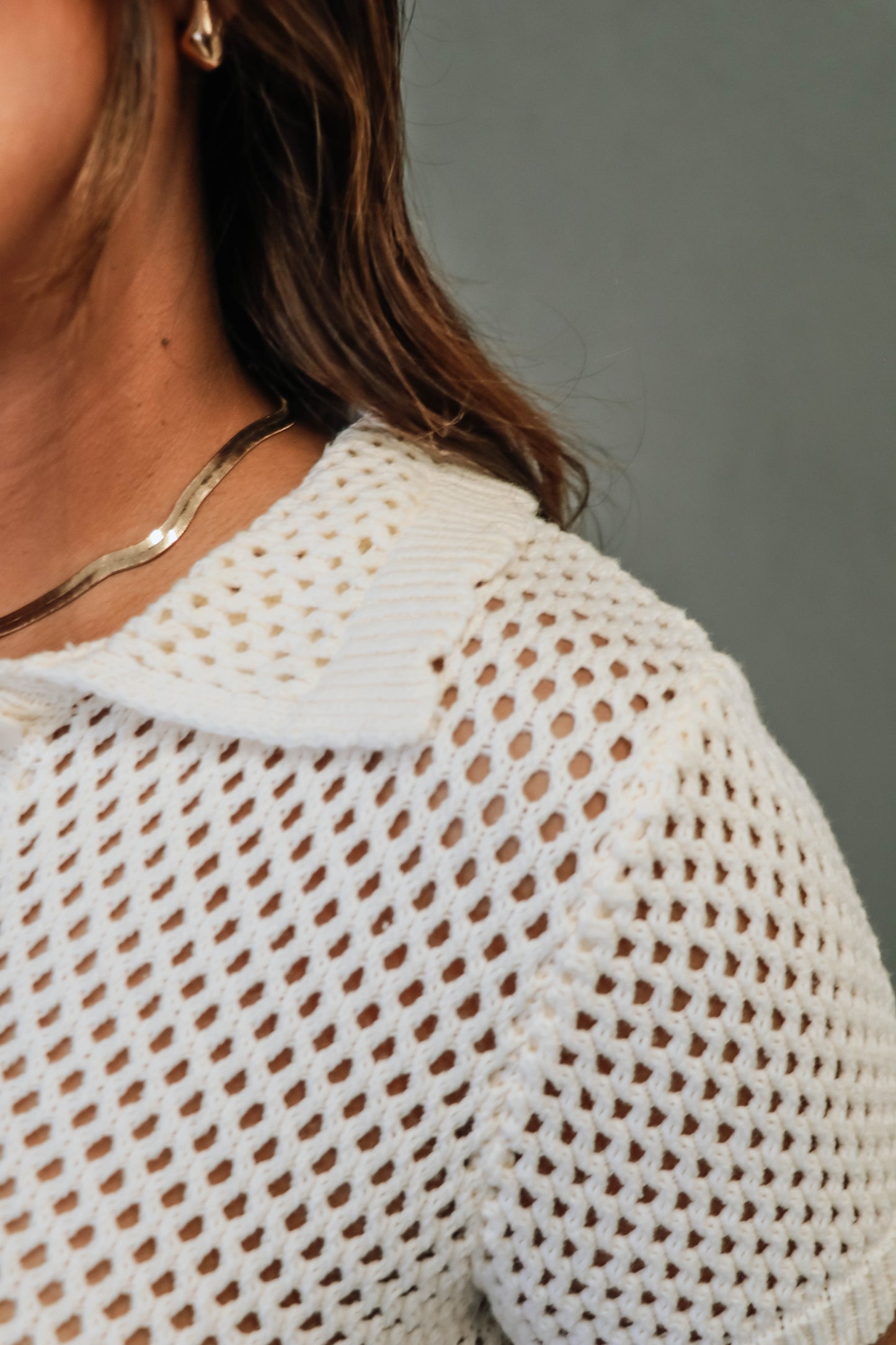The Carter Crochet Top - Ivory