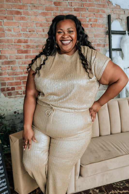 Watch Me Bottoms Curvy- Taupe