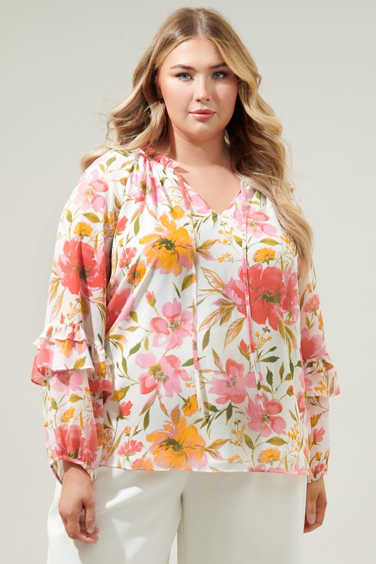 Summer Flowy Top- Curvy