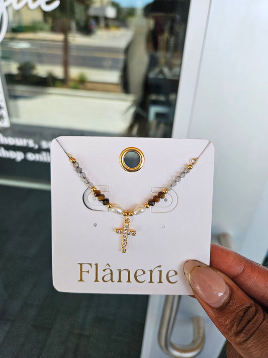 Celestial Cross Necklace