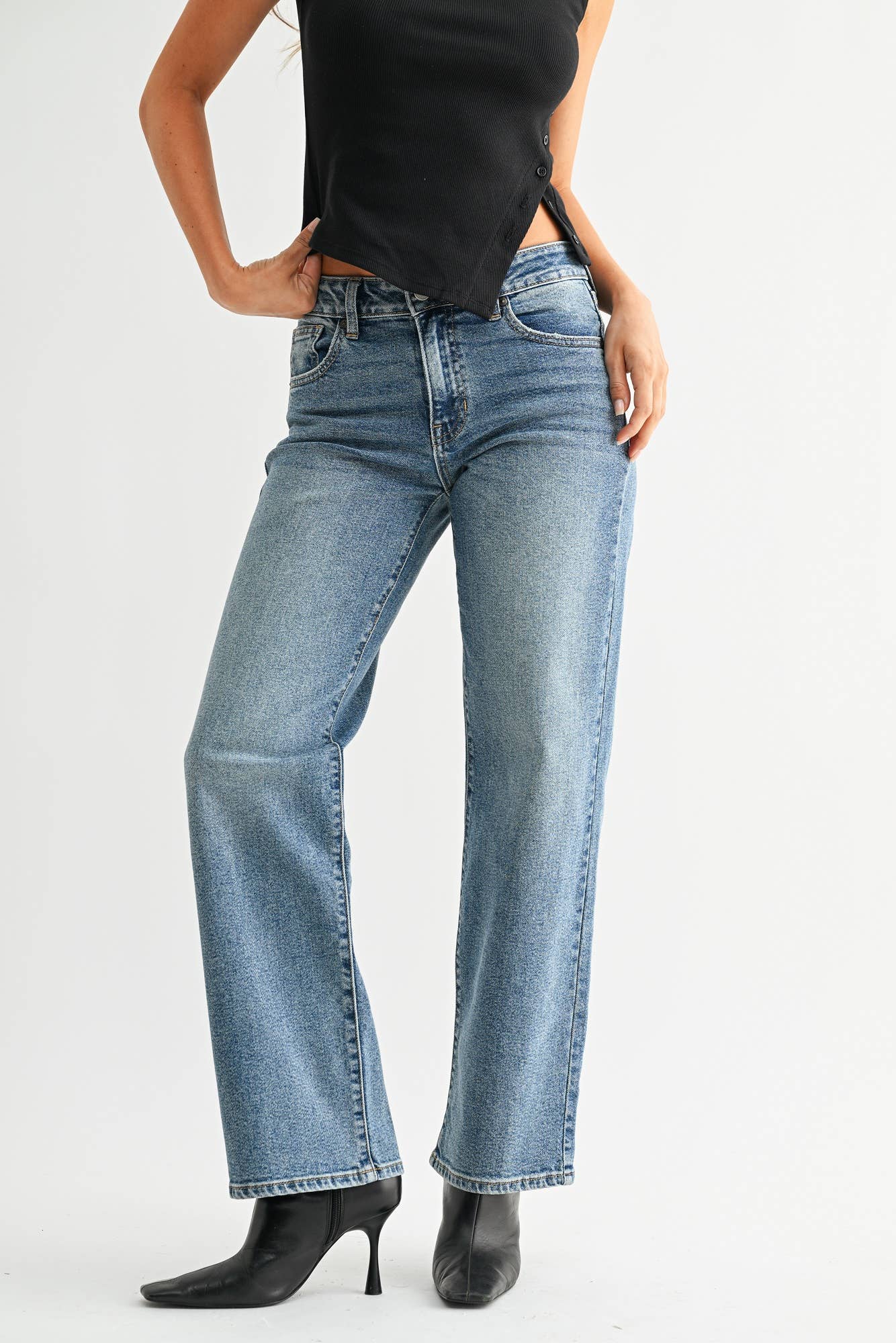 Lennox Low Rise Denim Straight
