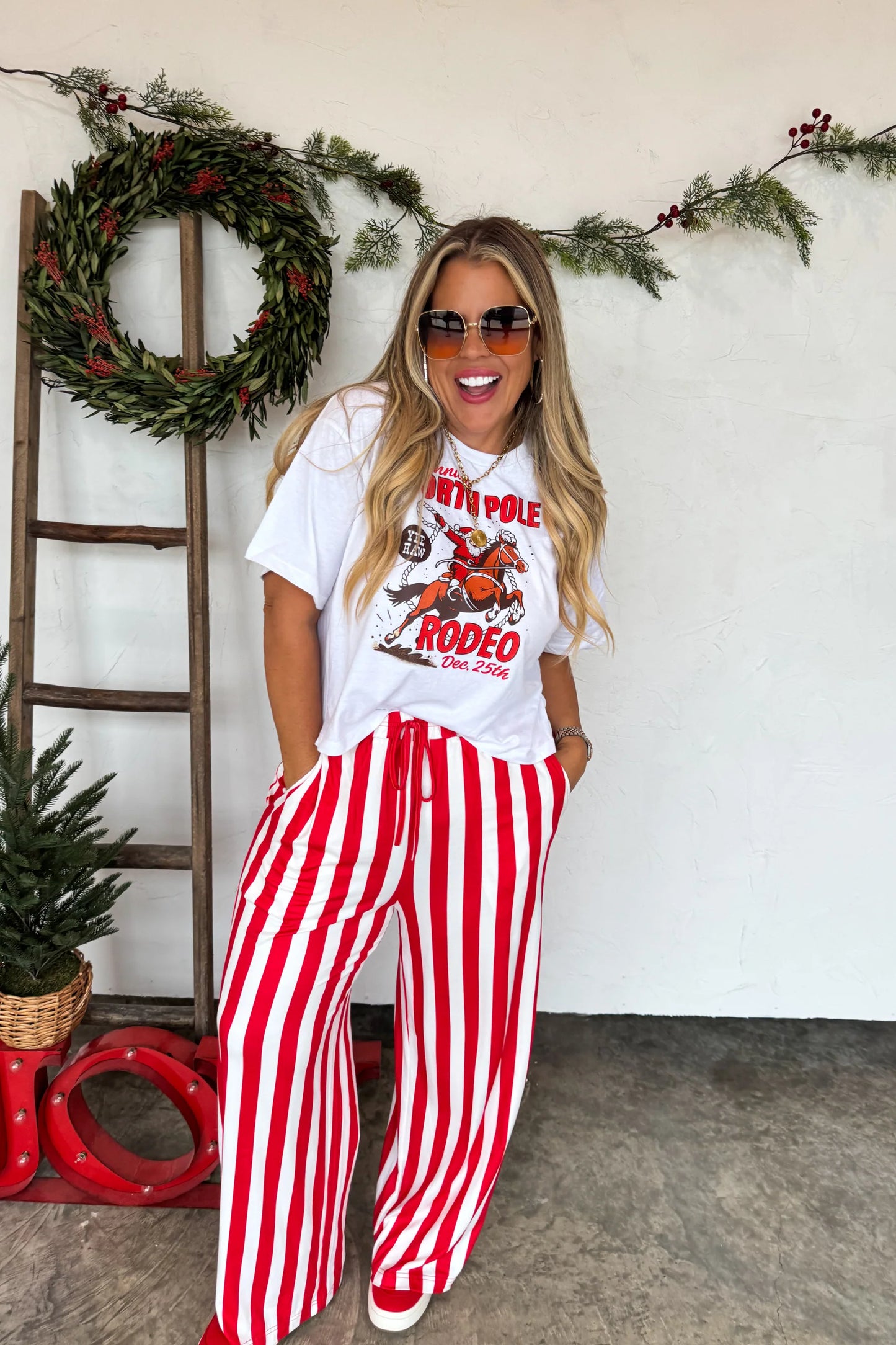 The Vertical Stripes Pants - Red Sm-3xl