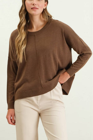 Lisa Essential Sweater - Brown