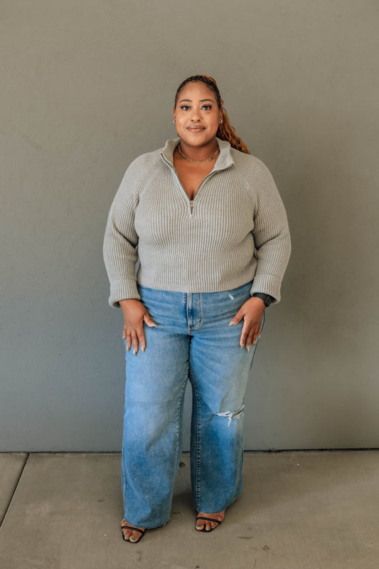 Judy Blue Medium Wash Wide Leg - Curvy