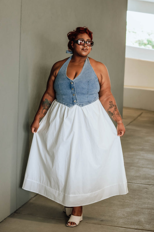 Stormy Midi Dress Curvy
