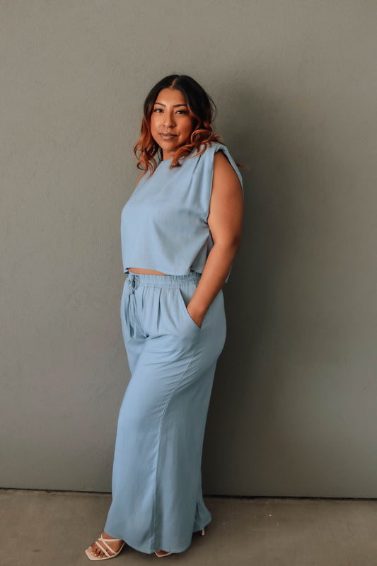 The Nova Bottom - Denim Blue