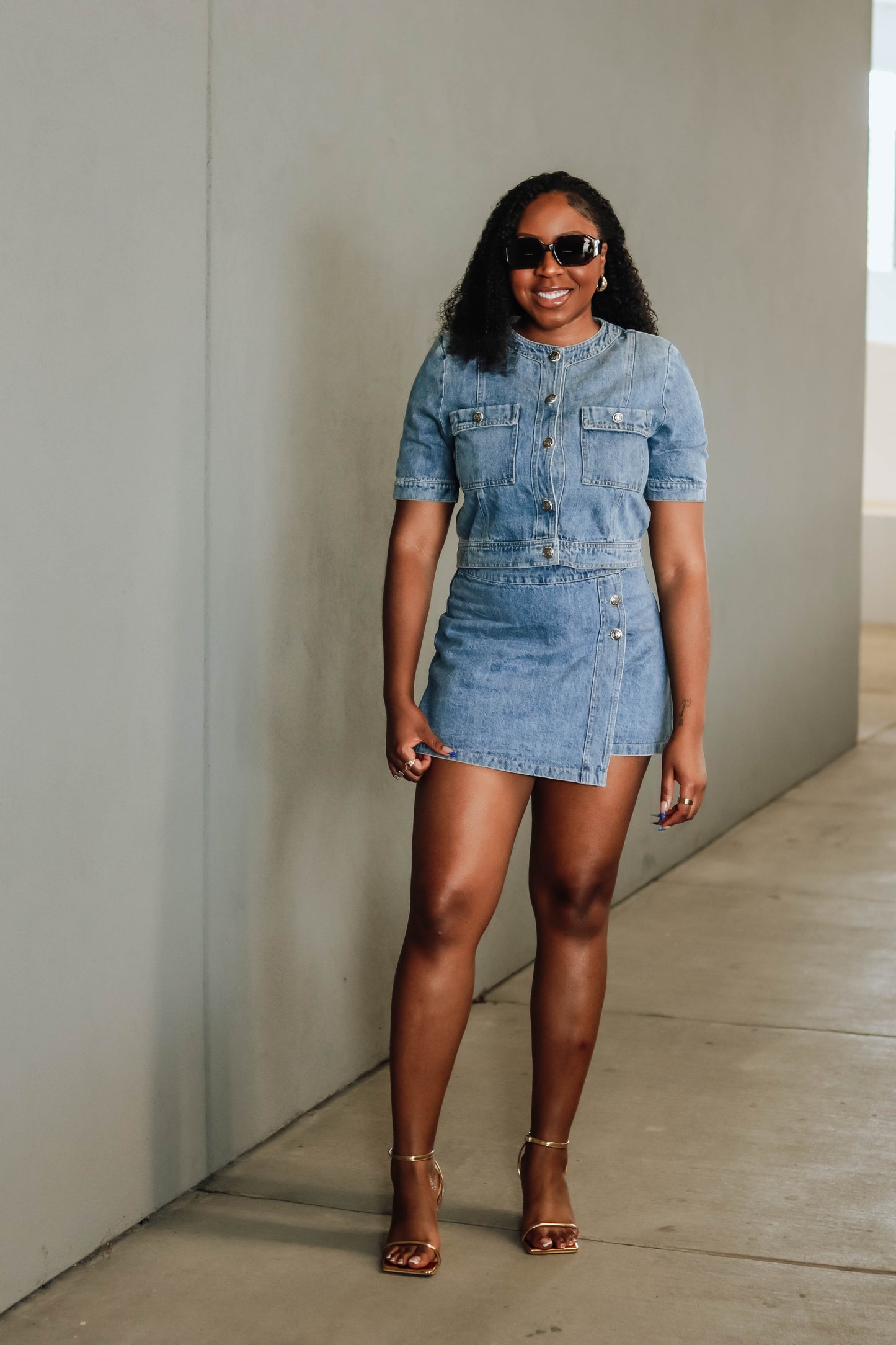 Jeanne Denim Skort