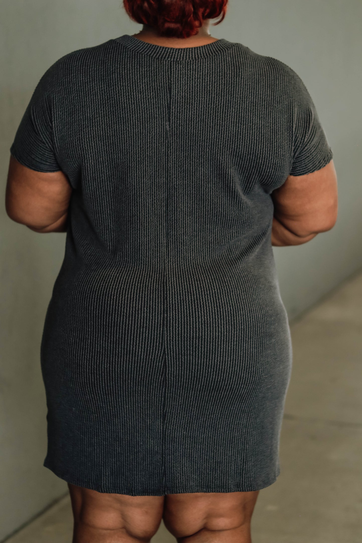 Lonnie Dress Curvy- Charcoal