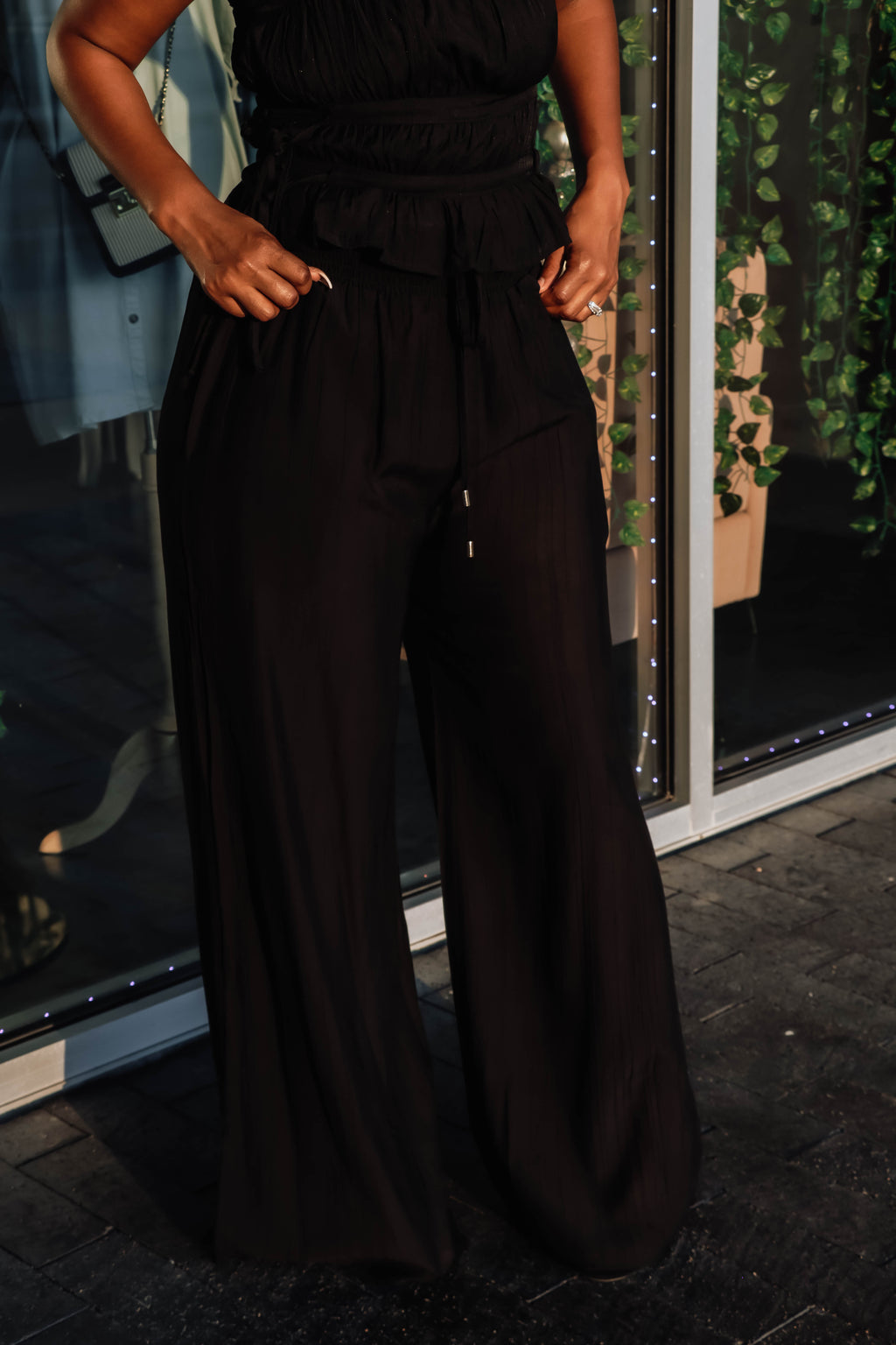 Breezy Flowy Pants - Black