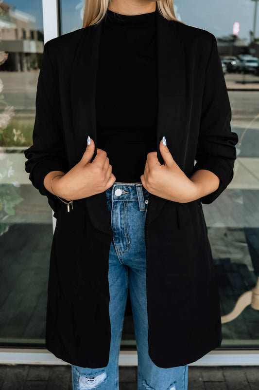 "Bri" Boyfriend Blazer- Black