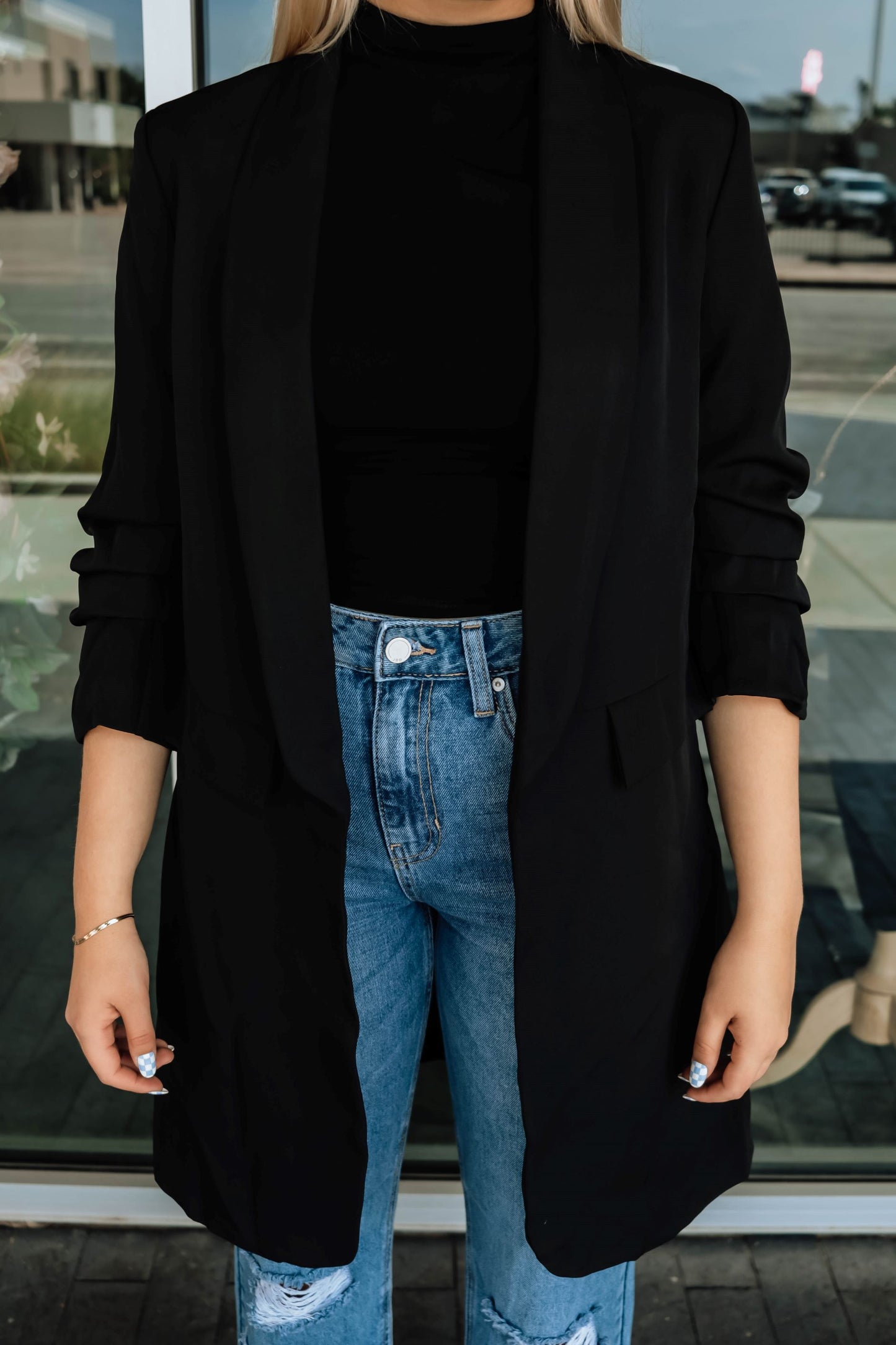 "Bri" Boyfriend Blazer- Black