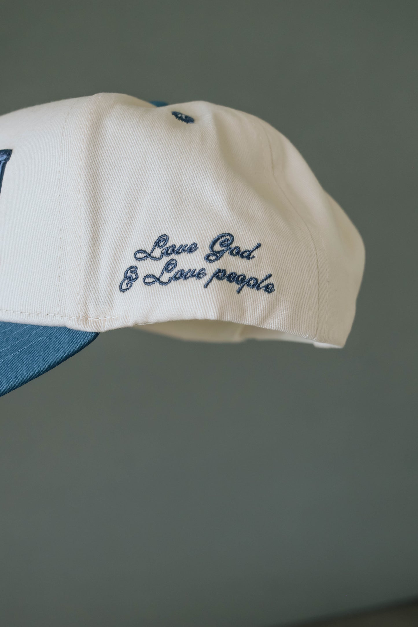 AMEN. - Slate Blue Vintage Trucker Hat