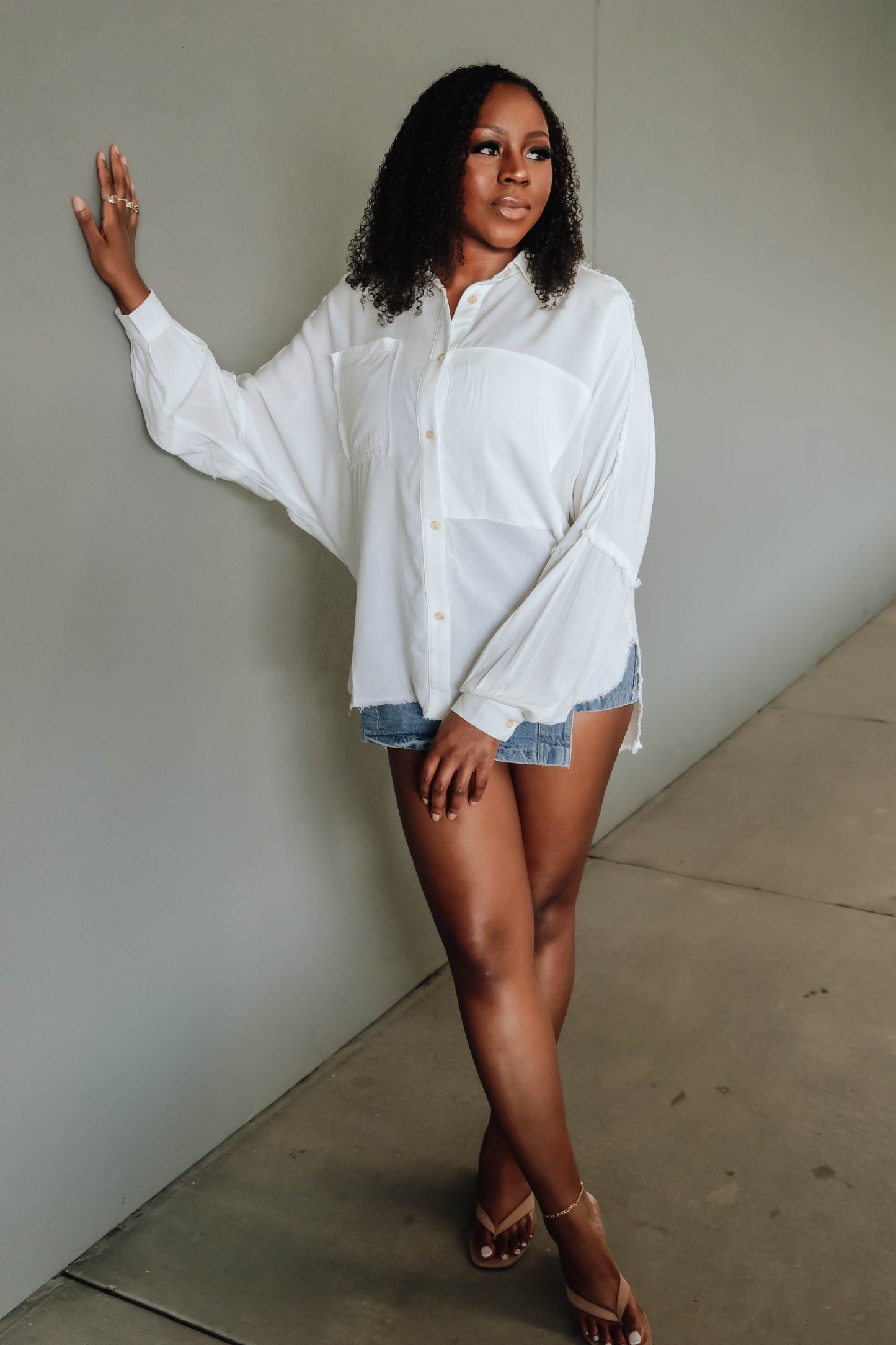 Delilah Shirt - Ivory