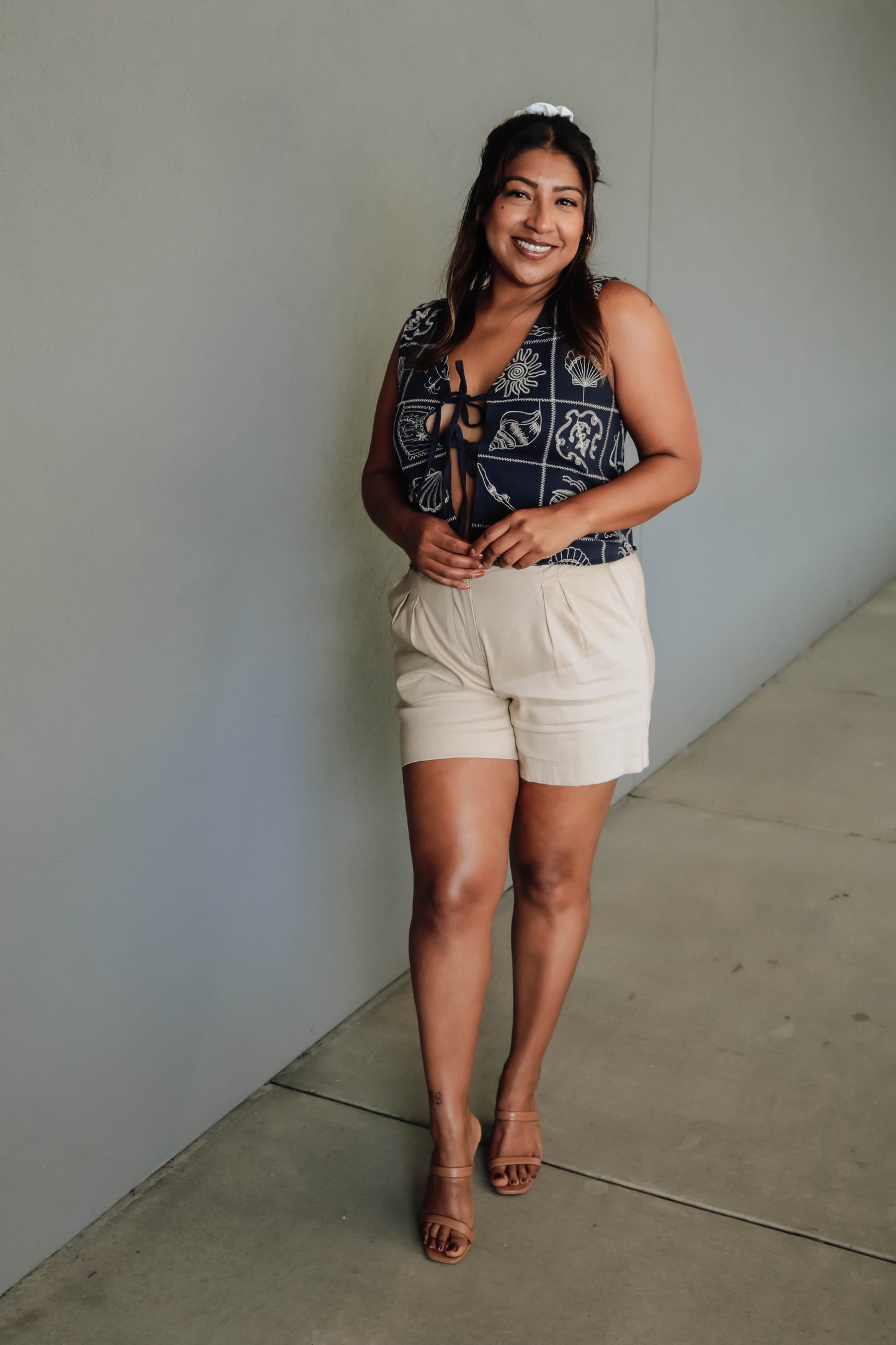 Mavi Front-Tie Top