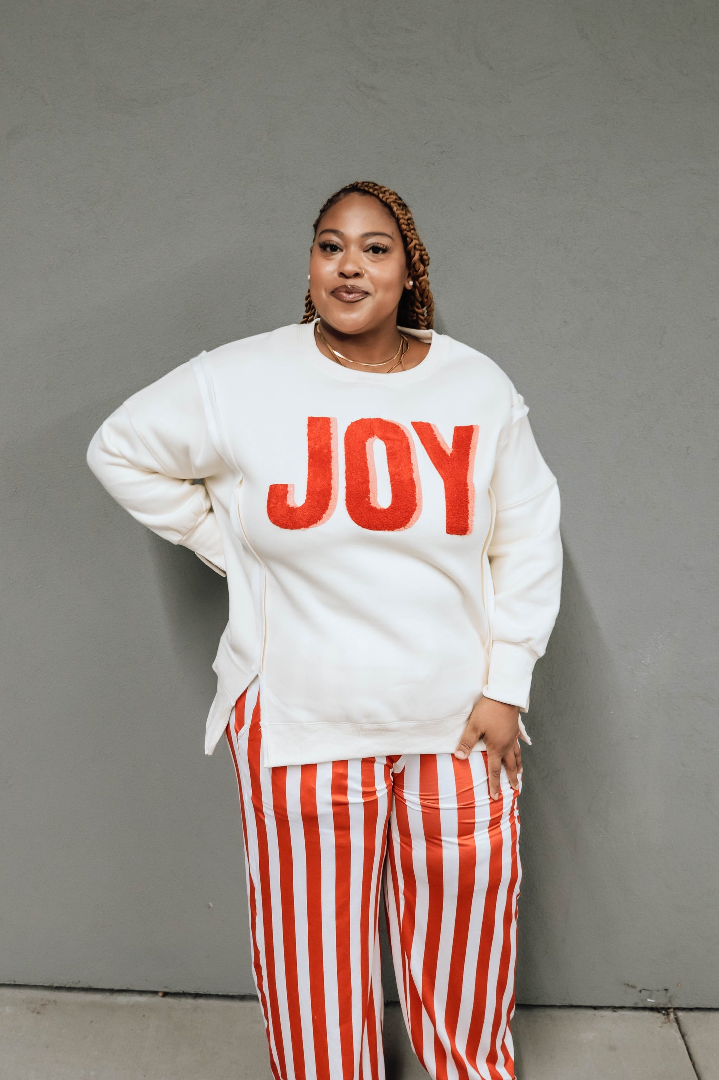 JOY PULLOVER - CREAM SM-3X