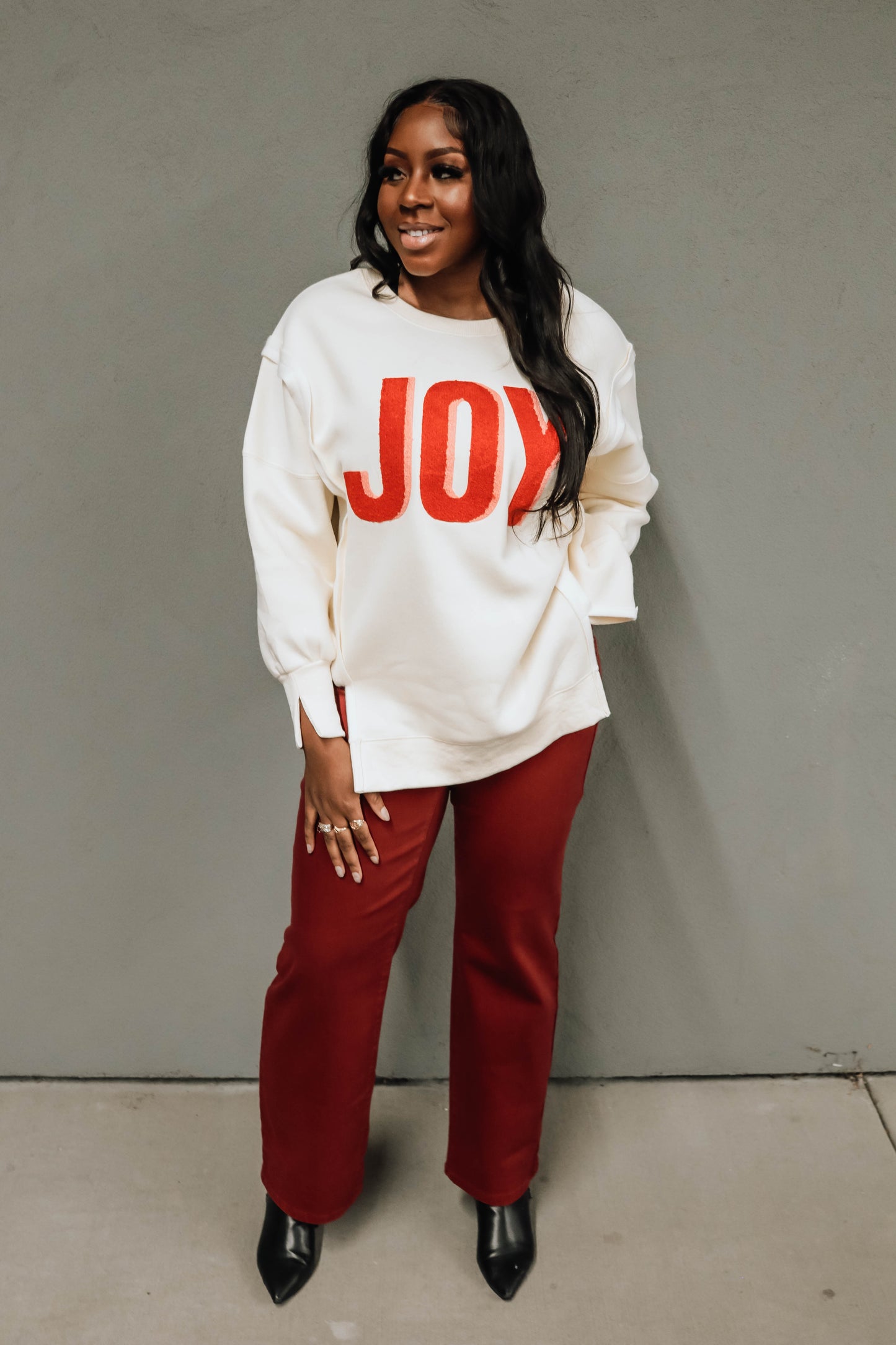 JOY PULLOVER - CREAM SM-3X