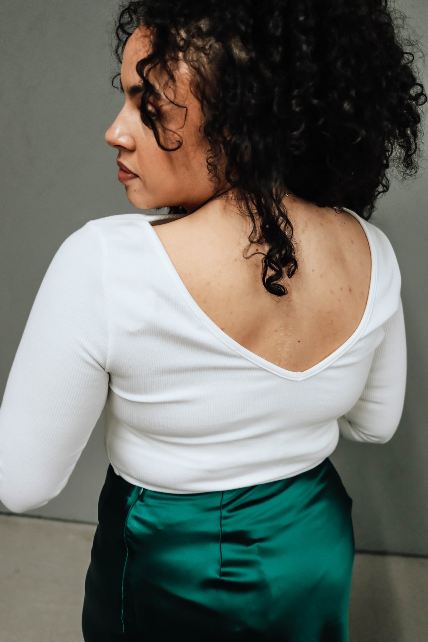 The Reversible Glow Bodysuit- White