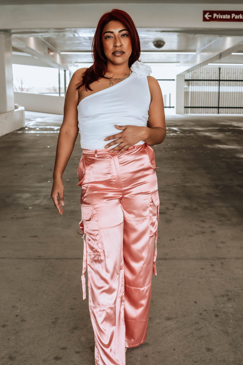 Rosé Cargo Pants – Luxe Living Fashions