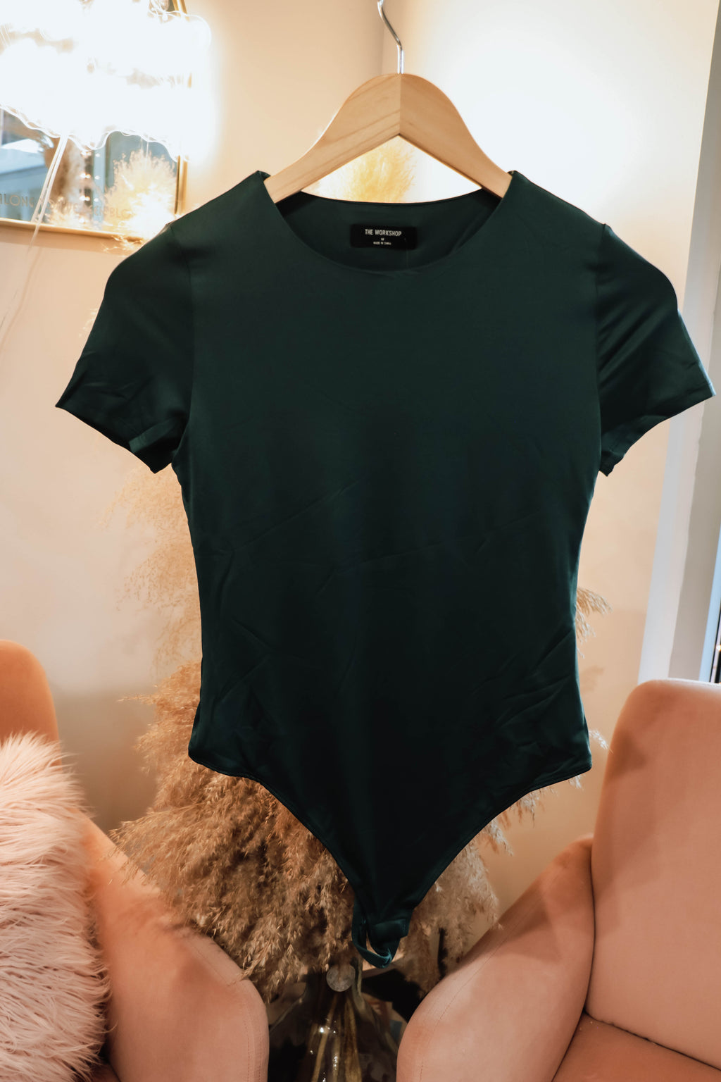 Courtney Essential Bodysuit- Hunter Green