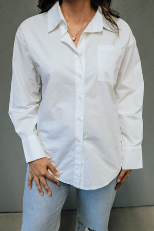 Sophia Classic White Button Down