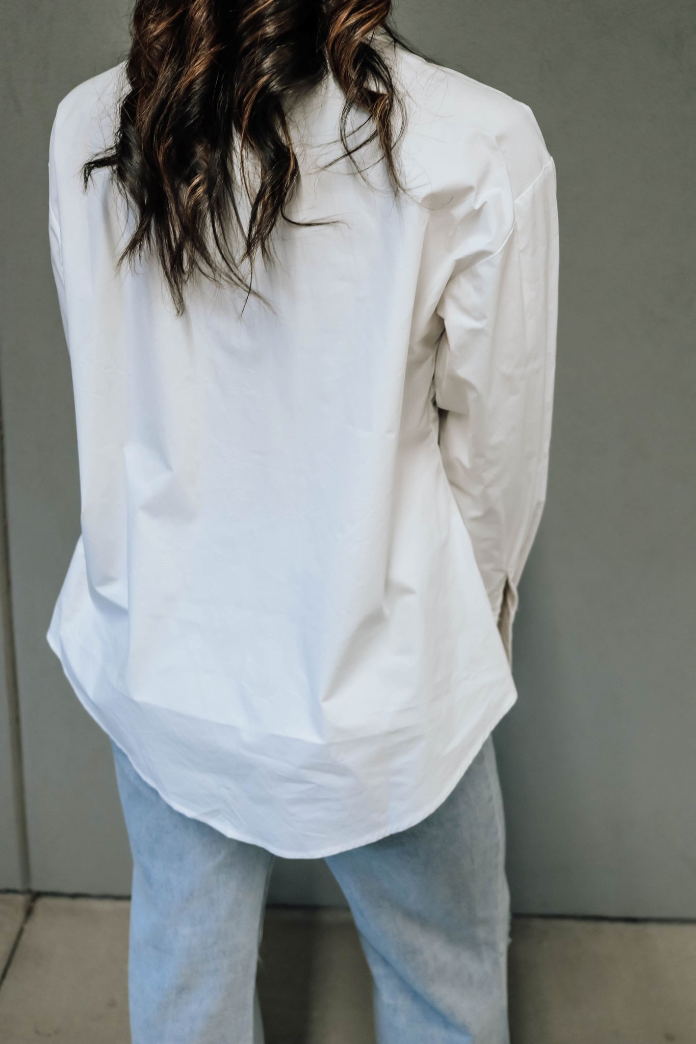 Sophia Classic White Button Down