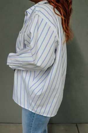 Maya Pinstripe Button-Down