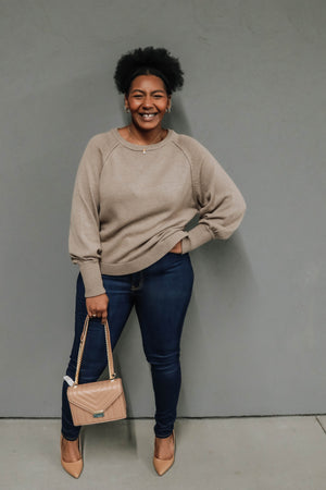 Willow Side Slit Knit Sweater