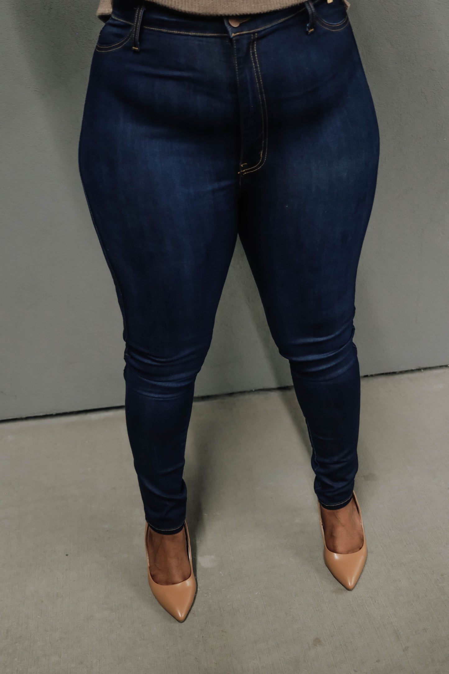 Mrs. Stone Classic Skinny Jeans - Plus (Dark Wash)