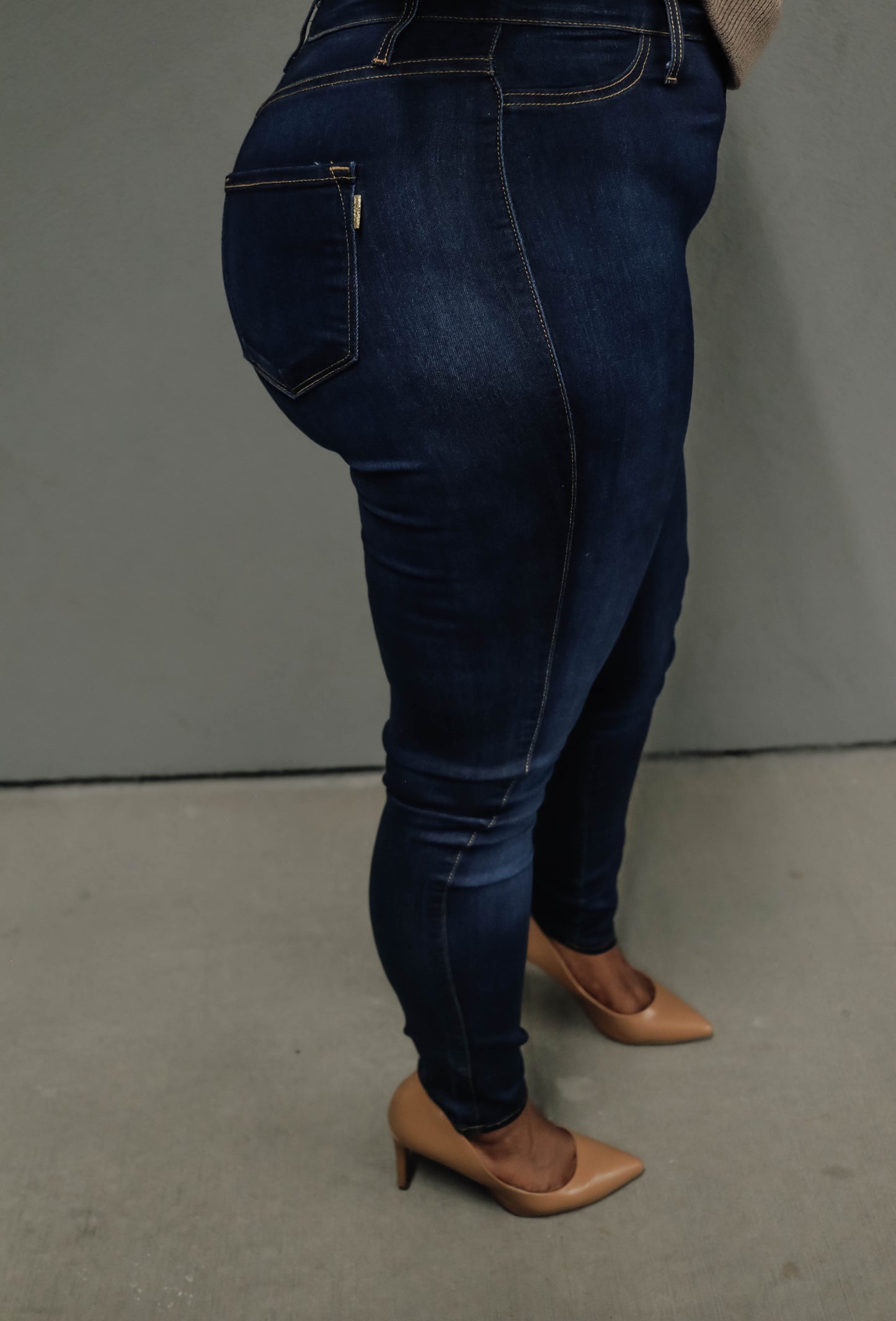 Mrs. Stone Classic Skinny Jeans - Plus (Dark Wash)