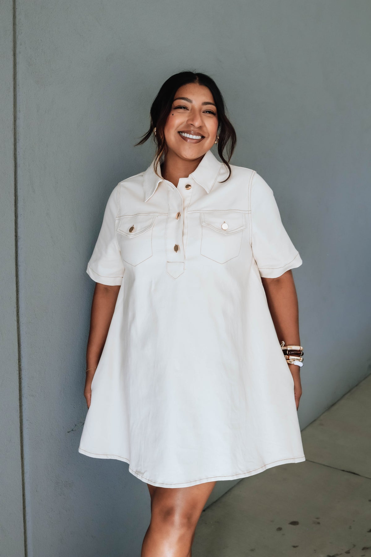 Lexi Dress- Cream