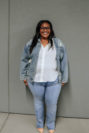 Maddie Denim Jacket Curvy