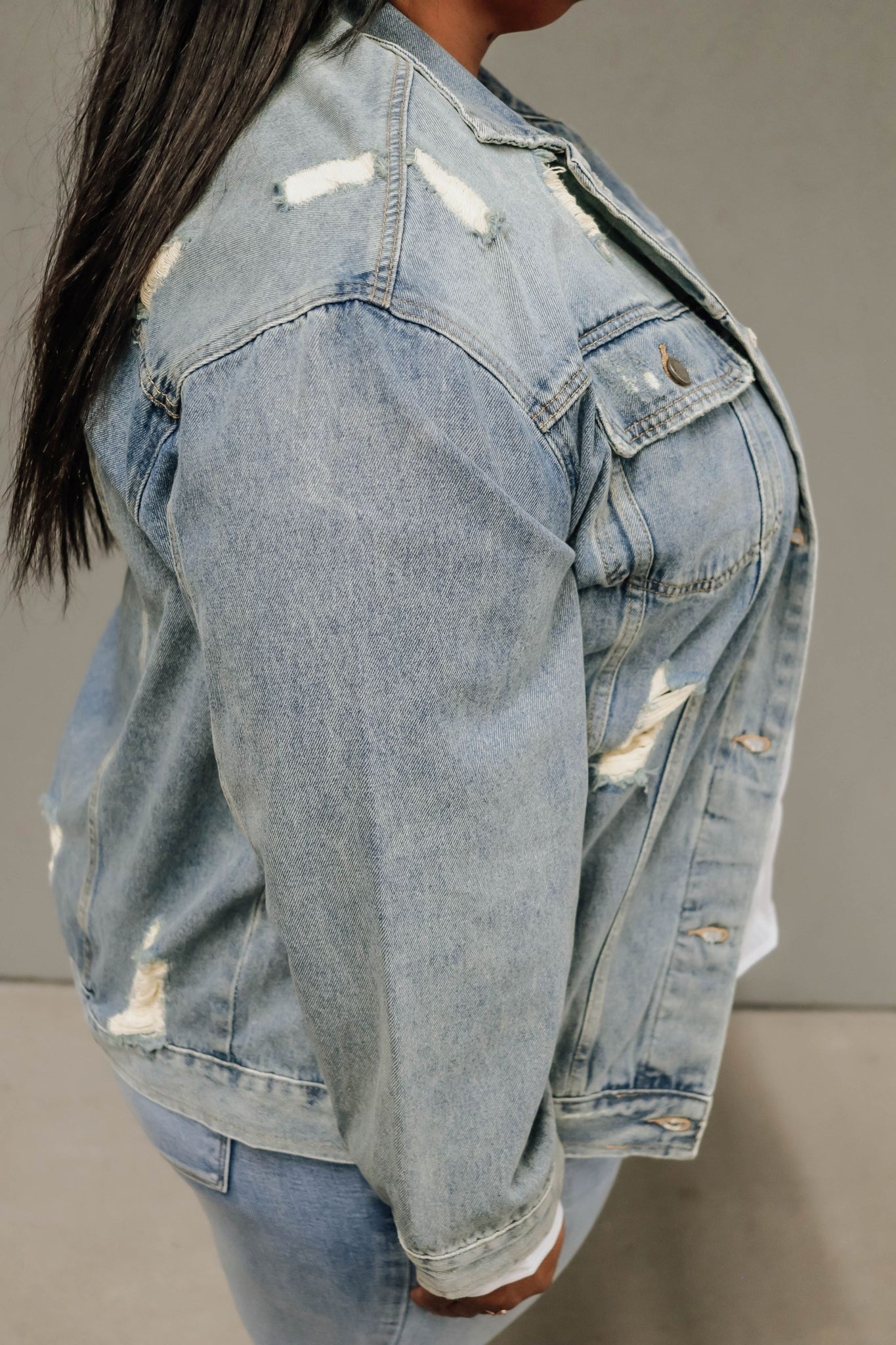 Maddie Denim Jacket Curvy