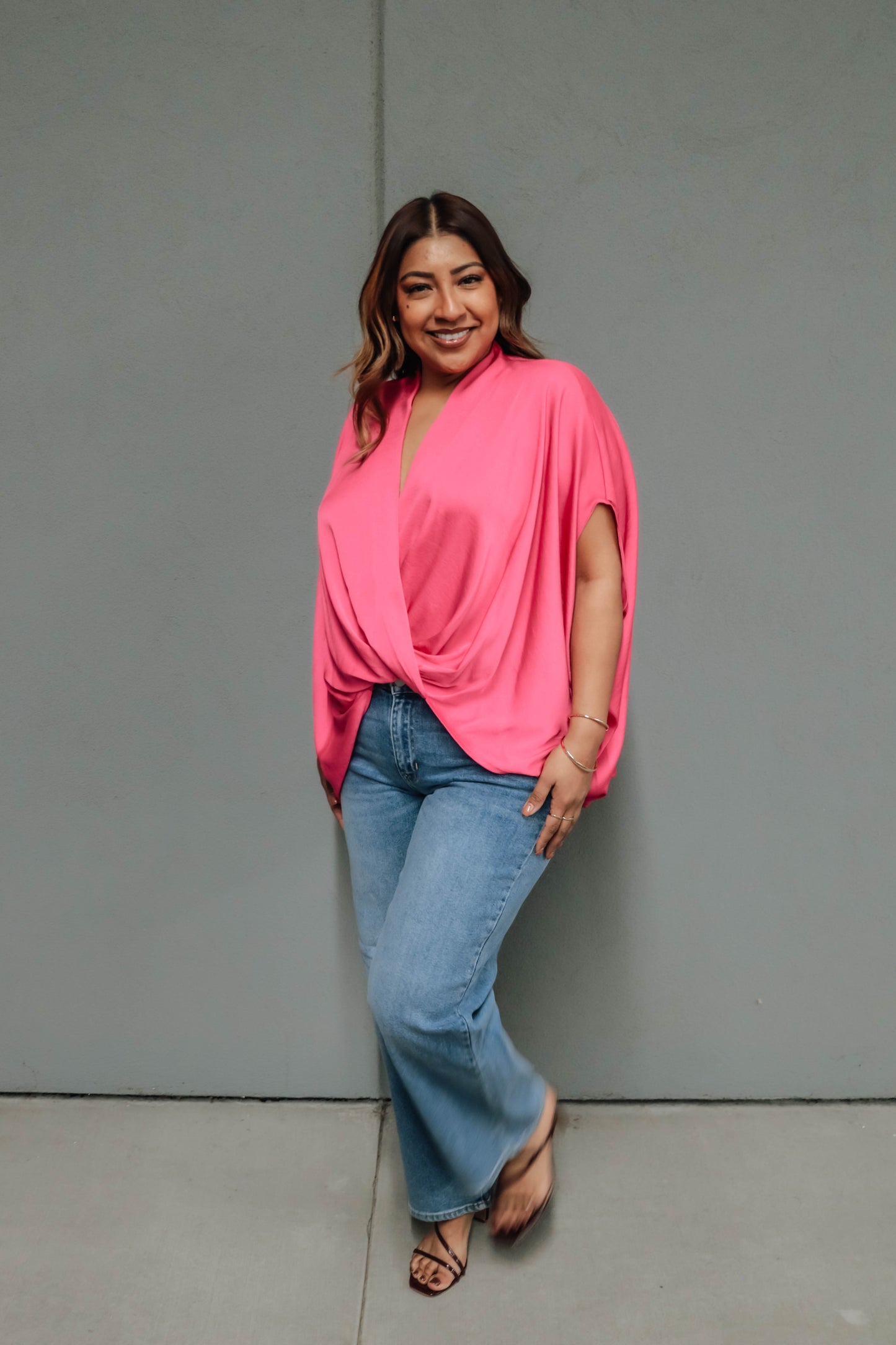 Lacey Blouse - Fuchsia